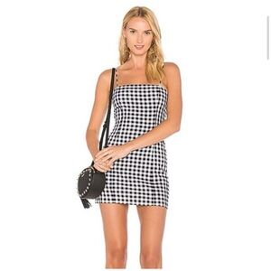 Majorelle Pearson Picnic dress XS black and white gingham